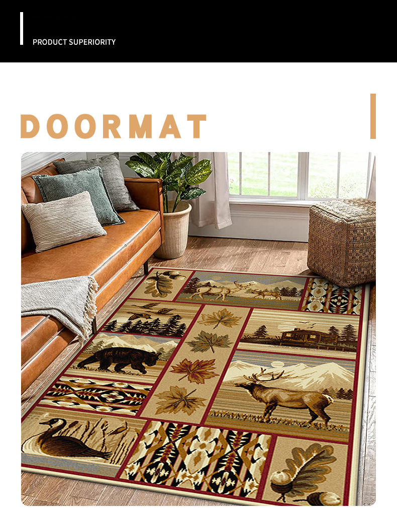 carpet home light luxury bedroom living room hotel ethnic homestay coffee table full bedside retro carpet_voghion.com