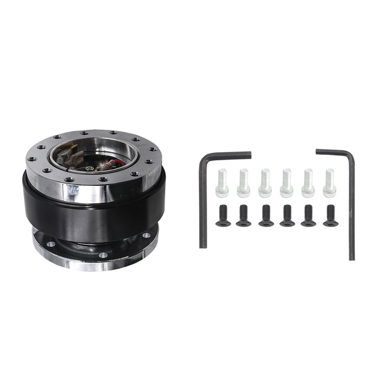 Schnellspanner fir Lenkrad, Auto, modifizéiert Lenkradverbindungsadapter, kompetitiv Aluminiumlegierung, Rennball, Schnellspanner_voghion.com