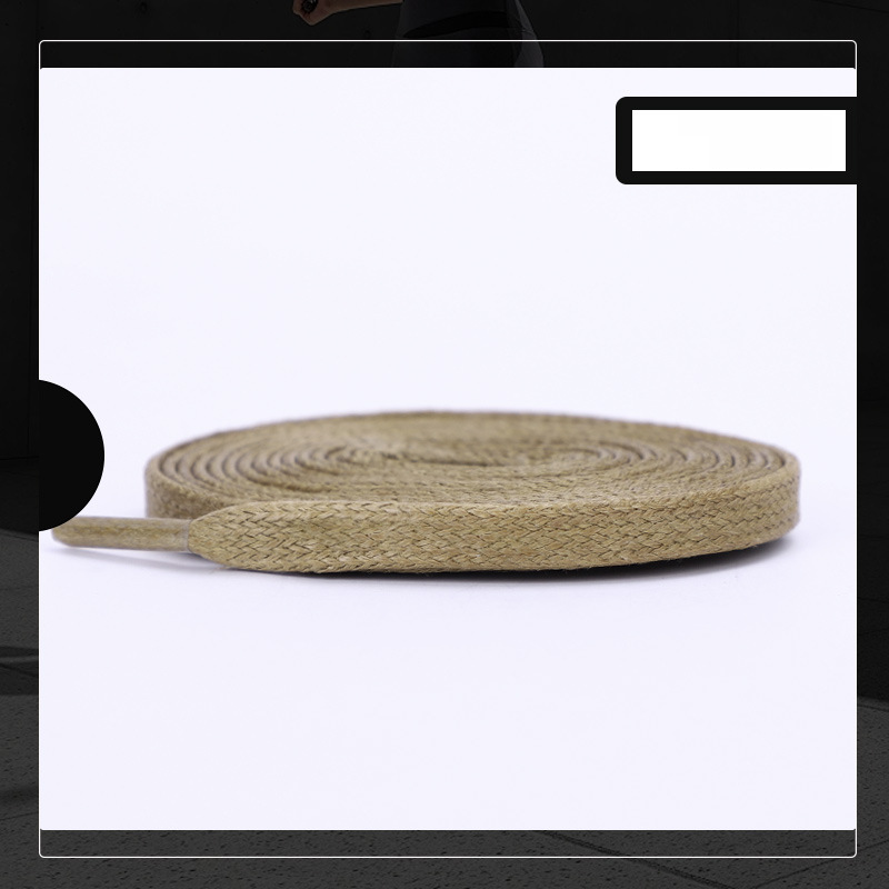 Accessori per scarpe lacci piatti uomo e donna casual tela Martin stivali larghi nero e bianco_voghion.com