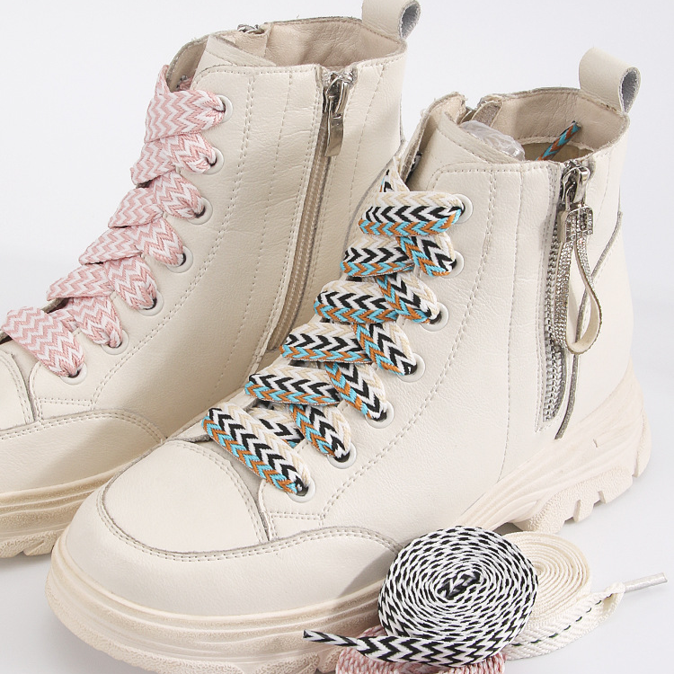 LACCI piatti ondulati da 1,5 cm LACCI in poliestere intrecciato per scarpe da uomo e da donna in tela Scarpe casual Scarpe da pane LACCI_voghion.com