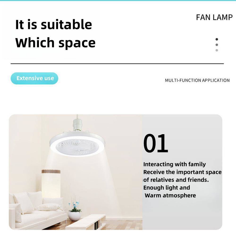 Dräifaarweg Ventilatorluucht 1 Stéck Schlofkummer Wunnzëmmerluucht Bewegungskopf Onsichtbar Ventilatorluucht Breetspannungsinverter Fernbedienung Heem Deckenventilatorluucht_voghion.com