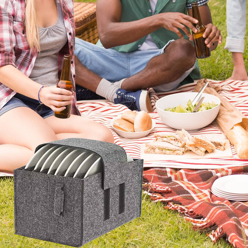 Mehrzweck-Filzträger für Essutensilien mit Magic Tape-Verschluss_voghion.com