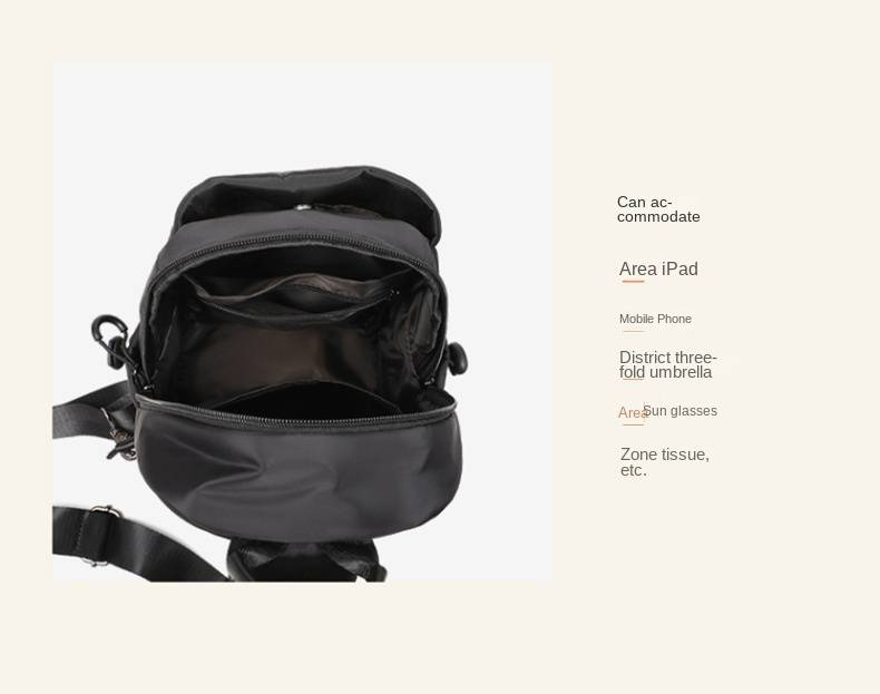 VINEY Nuovo marsupio multifunzionale da uomo, marsupio in tessuto, borsa sportiva, borsa da viaggio a tracolla da uomo, borsa a tracolla_voghion.com