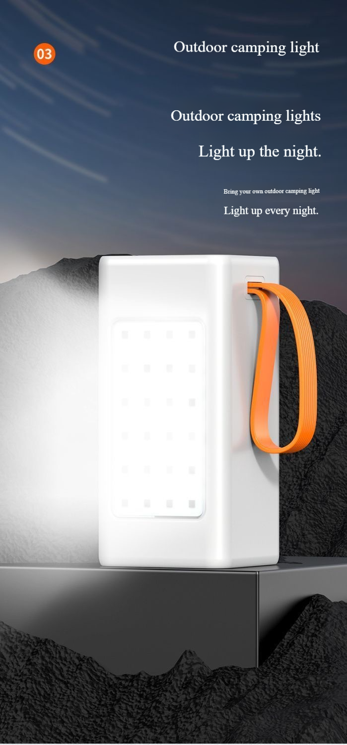 100W Super Fast Charging Power Bank - 50000mAh Massive Capacity For Outdoor Camping & Travel_voghion.com
