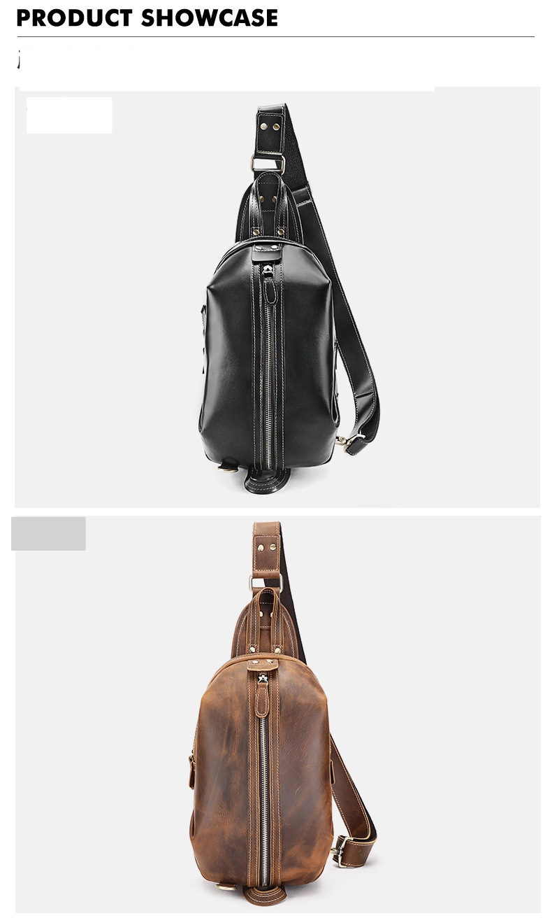 Herren Retro Echtleder Brusttasche High-End Große Kapazität Sporttasche Erste Schicht Rindsleder Herren Brusttasche Trendy_voghion.com