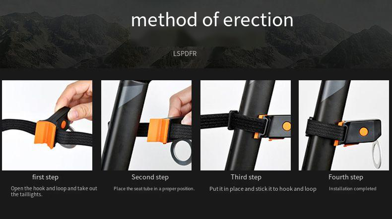 Fahrrad-Rücklicht, USB-Ladefunktion, Mountainbike, kreatives Rücklicht, Vibrato-Stil, Fahrradausrüstung, Zubehör_voghion.com