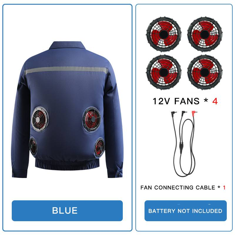 Kühlweste für Herren im Sommer mit eingebautem Ventilator, klimatisierte Kleidung, Camouflage-Arbeitskleidung für den Bau, Angelweste_voghion.com