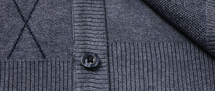 Men's Knitted Wool Blend Sleeveless Vest Sweater - Thickened V-Neck Open Front Cardigan For Autumn Winter_voghion.com