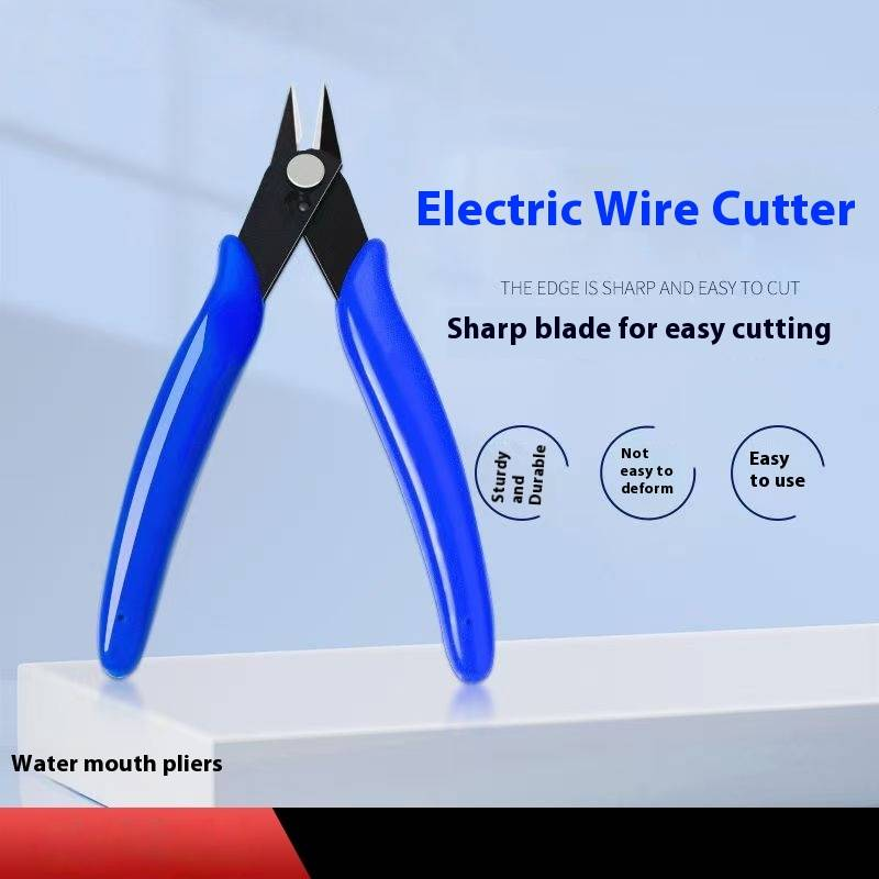 Pince coupante professionnelle en acier inoxydable pour l'électronique, le modélisme et l'artisanat - Pince coupante diagonale de précision avec lames en acier nickel-chrome._voghion.com