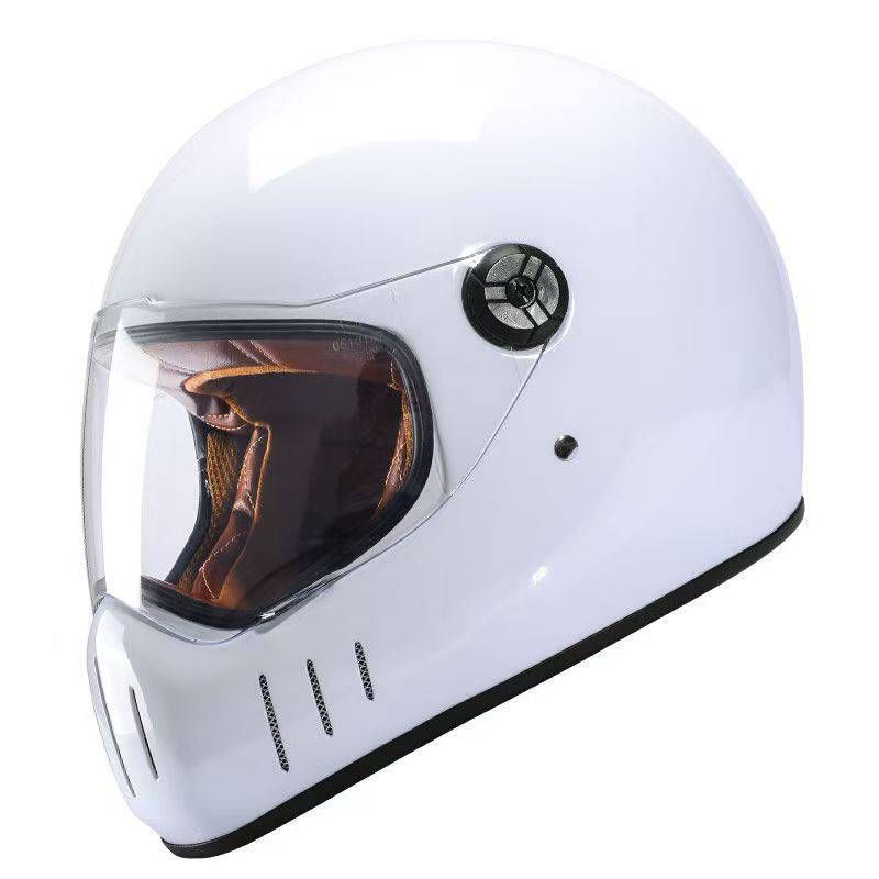 Casco da moto vintage con certificazione 3C – Casco integrale classico retrò per uomo e donna – Materiale ABS con diverse opzioni di colore e visiera_voghion.com