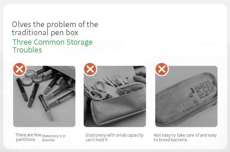 Kids' Pencil Case – Large Capacity School Organizer With Anti-Bacterial & Water-Resistant Options (Light Breeze Blue/Frosty Milk/Deep Blue/Purple))_voghion.com