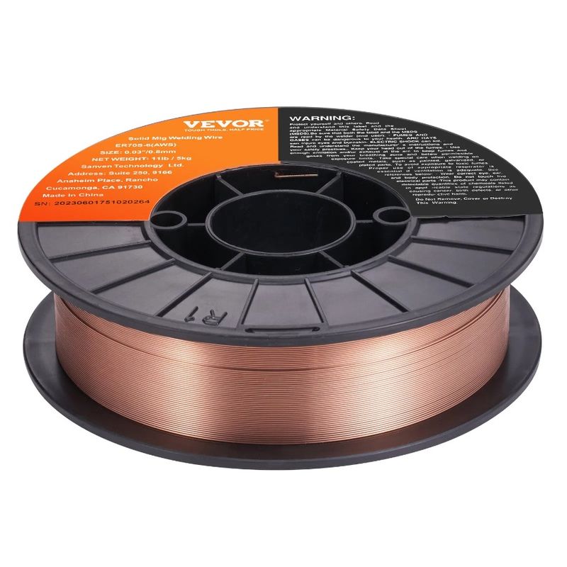 Saldatura dolce Filo per saldatura in acciaio MIG Filo solido ER70S-6 da 0,03 pollici 11 libbre MIG_voghion.com