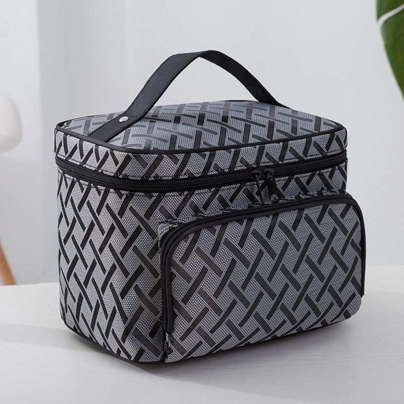 Student Reiseaufbewahrung Große Kapazität Handheld Damen Make-up Fall Reißverschluss Tragbare Kulturtasche_voghion.com