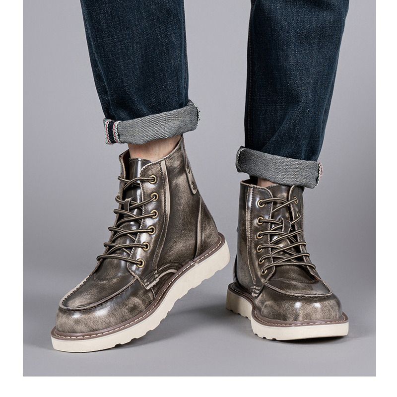 Extra große Herrenschuhe, neue Martin für Herbst und Winter 2024, langlebige Kurzstiefel im amerikanischen Stil, Arbeitsstiefel für den Außenbereich_voghion.com