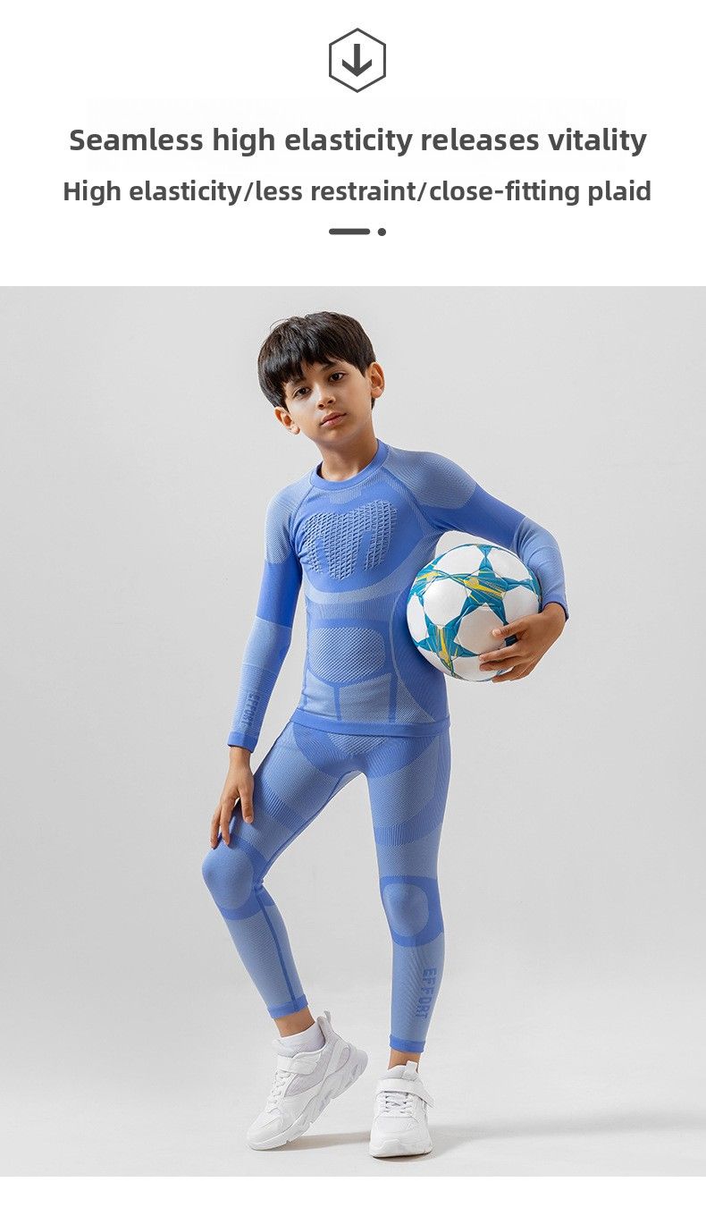 New Thermal Set For Boys And Girls, Winter Outdoor Cycling, Running, Skiing, Functional Compression Quick-Dry Underwear_voghion.com