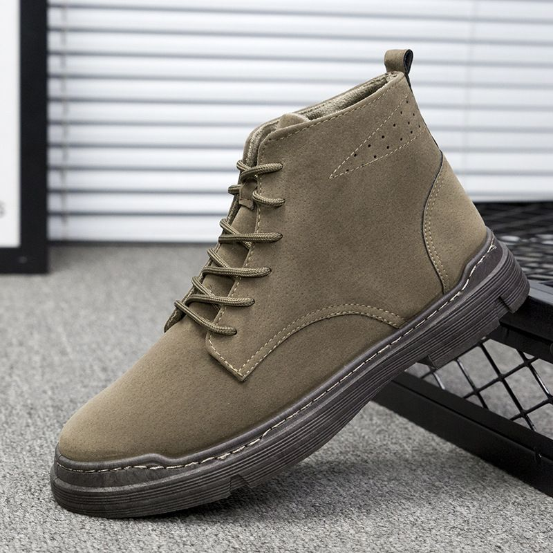 Spring and Autumn New Men's Martin Boots Casual Style Trendy Shoes Student Sports High-top Breathable_voghion.com
