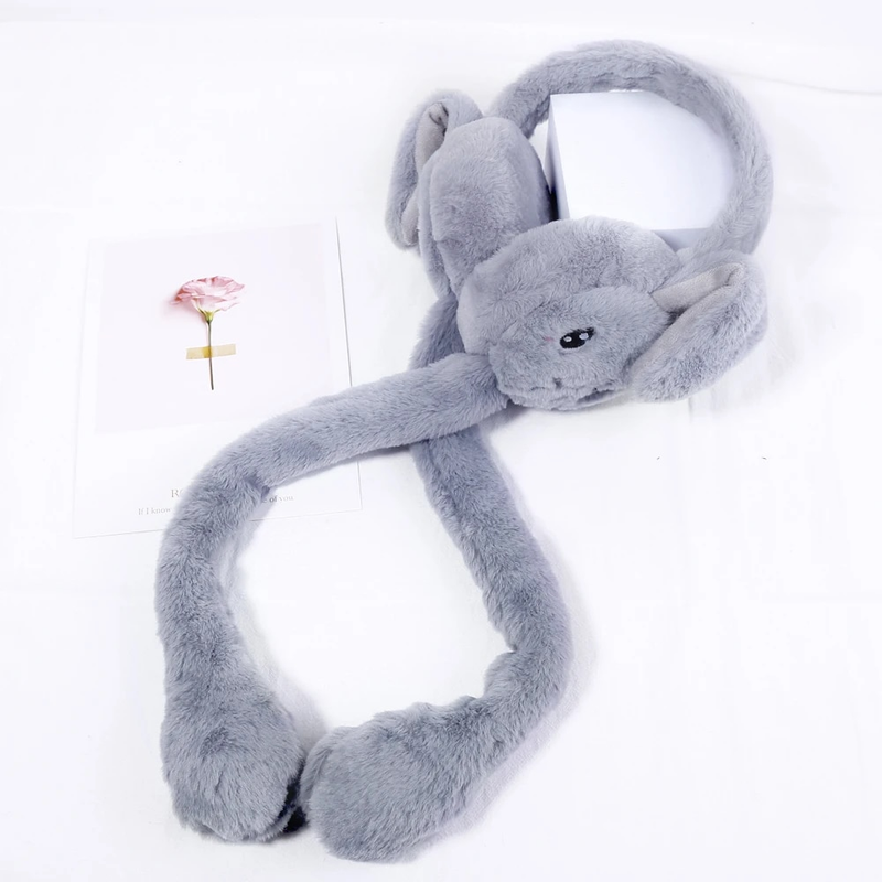 1Pcs Neue Dame Flauschigen Herbst Und Winter Nette Warme Bewegen Die Airbag Kaninchen Ohren Kalten Ohrenschützer, weiche Ohrenschützer Täglichen Verschleiß_voghion.com