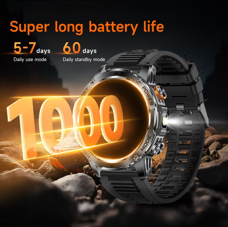 LIGE Bluetooth Smartwatch With HD Touchscreen, Waterproof, Fitness Tracker, Heart Rate & Blood Oxygen Monitor, Sleep Tracking For Men & Women_voghion.com