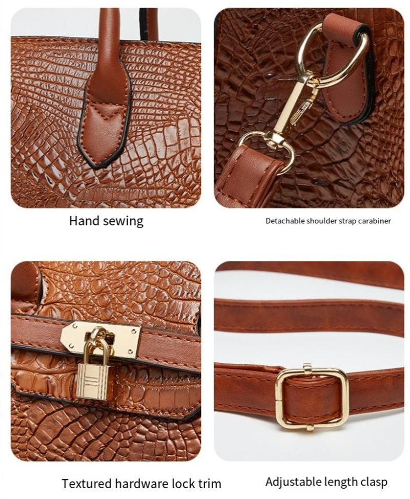 2024 Fabriktasche Neue Mode-Einkaufstasche Große Kapazität Umhängetasche Zweiteiliges Set_voghion.com