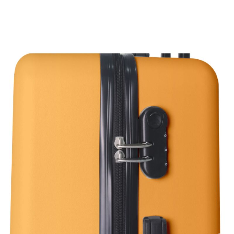 Luggage Sets ABS Hardshell 3pcs Luggage, Lightweight Durable Suitcase Sets Spinner Wheels Suitcase 20''24''28'' (Yellow)_voghion.com