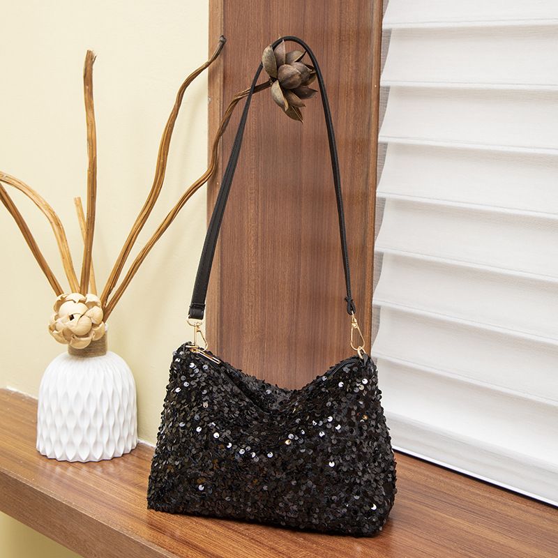 Borsa a tracolla con paillettes colorate alla moda 2025, primavera estate, moderna, da donna, da portare sottobraccio, per telefono cellulare_voghion.com