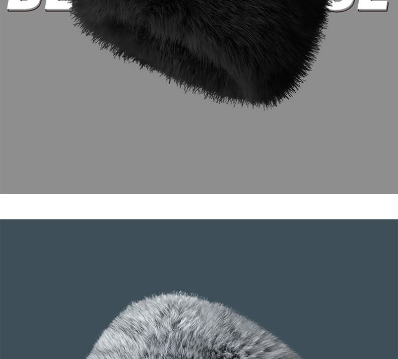 Autumn and winter warm ear protection plush basin hat windproof and cold women's hat_voghion.com