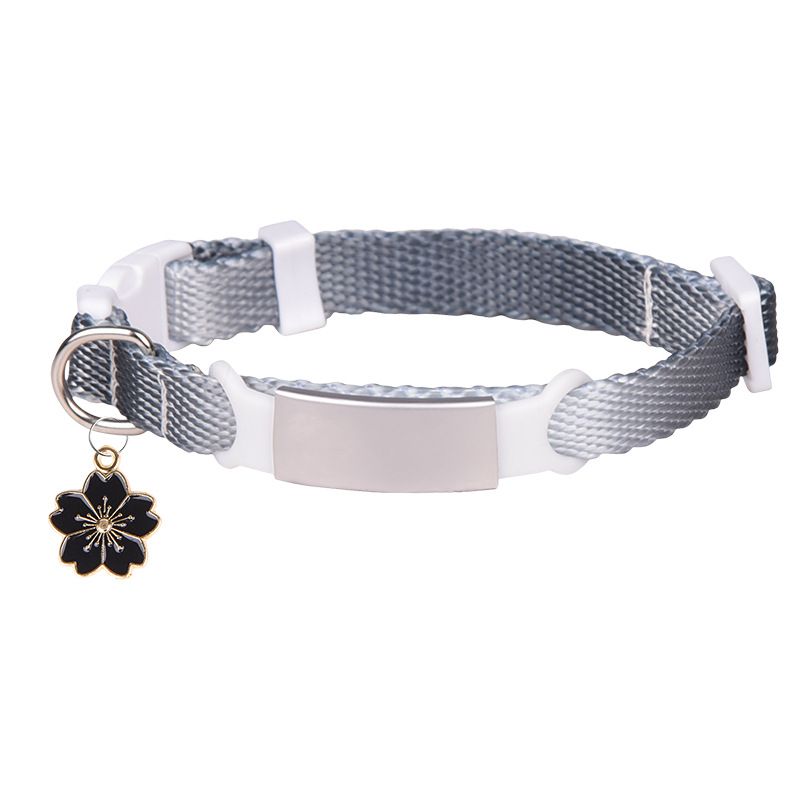 Collare anti-smarrimento per gatti, collare in fettuccia per animali domestici, collare regolabile per cani di piccola taglia_voghion.com