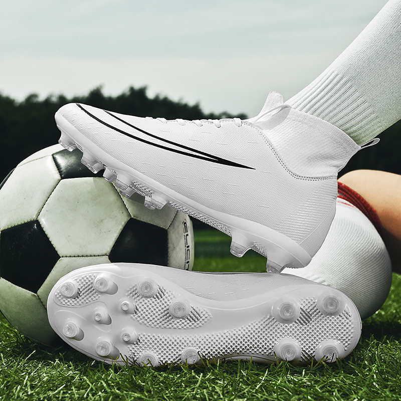 2023 neue Fußball Schuhe Männer High-top Fußball Stiefel Professionelle TF/FG Kinder Atmungsaktive Sneaker Outdoor-Gras Ausbildung_voghion.com