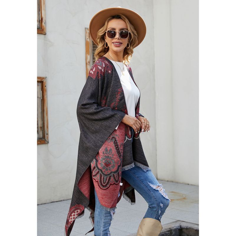 2024 Neuer Windstreifen-Blumenfarbblock-Reisespiel-warmer großer Kaschmirschal_voghion.com