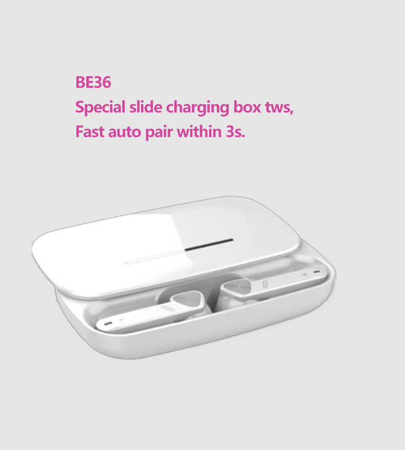 Music Festival 1 Sample OK Auriculares Verdadero auricular estereo inalambrico BE36 BT 5.0 TWS Wireless Earbuds be36 wireless earphone_voghion.com