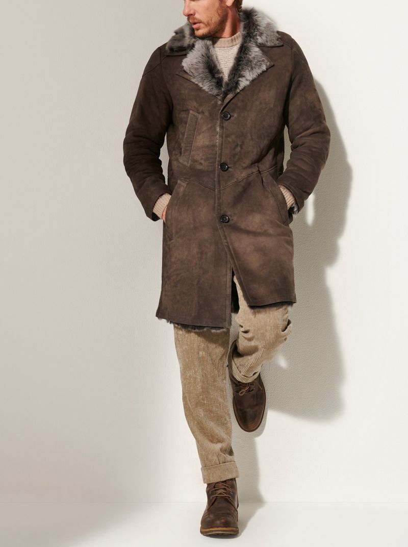 Pulse Pulse Italian Men Tuscan Long Wool Fur Winter Coat_voghion.com