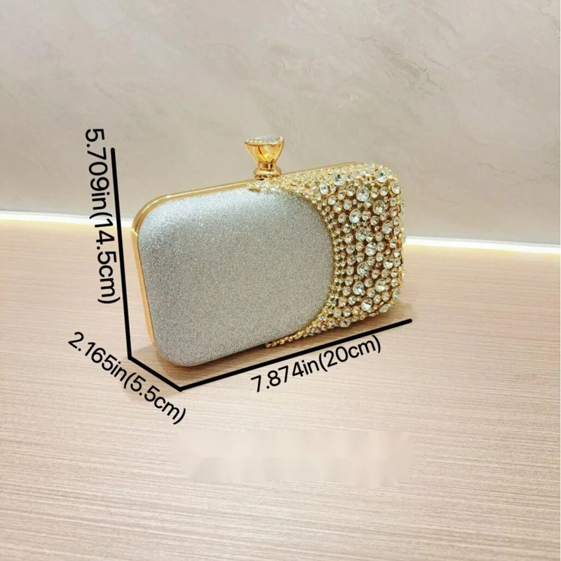 Nuova borsa a tracolla portatile con abito da sera con set di diamanti per celebrità, borsa per banchetti_voghion.com