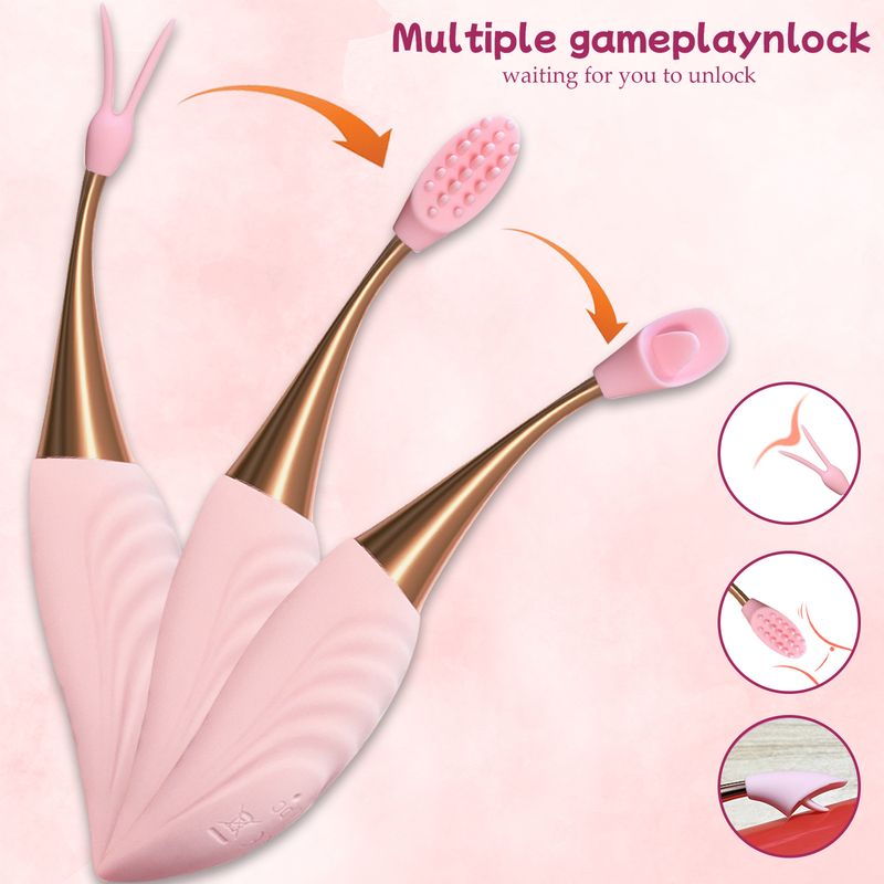 Heißer Vibrator mit 10-Frequenz-Vibration, doppeltes Gefühl, geeignet für erwachsene Frauen zum Masturbieren_voghion.com