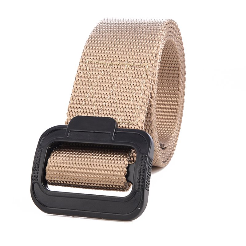 HOT Outdoor Tactical Nylon Waist Belt Webbing Adjustable Mountaineering Buckle Waistband_voghion.com