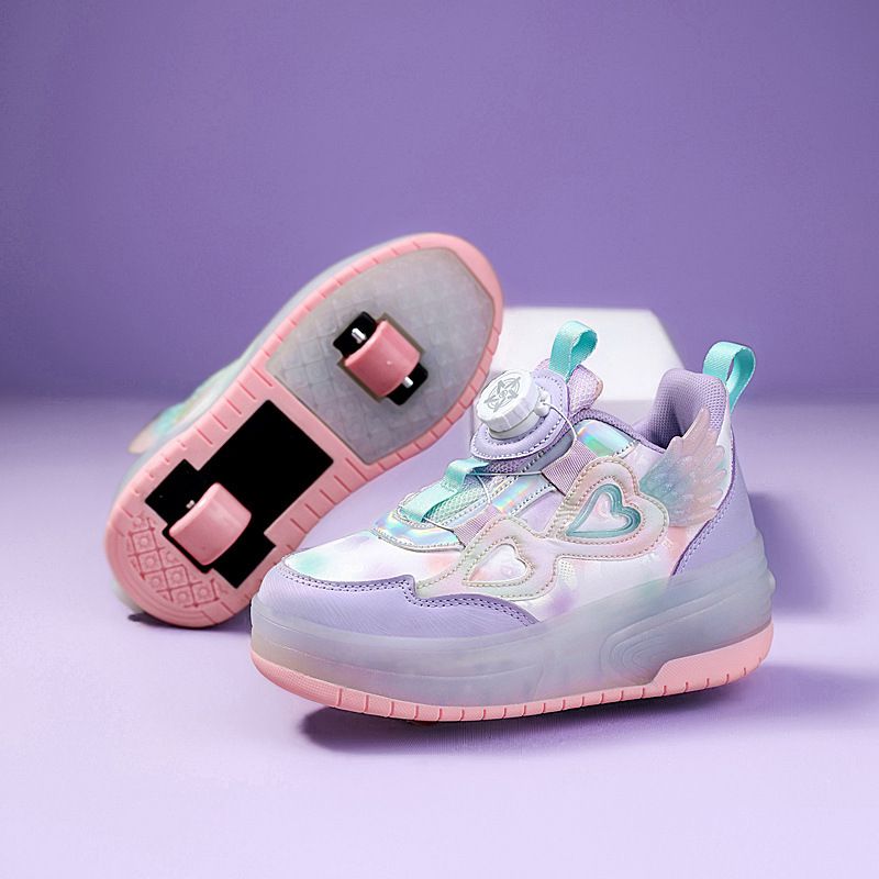 Scarpe a rotelle per bambini, autunno inverno, versatili, per la scuola elementare, con luci, per bambine._voghion.com