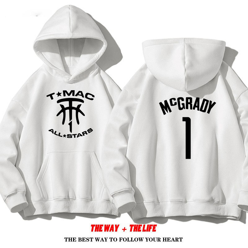 Abbigliamento Uomo 2024 Primavera e Autunno Nuovo Rockets Tmac McGrady American Basketball Casual All Match Felpa Con Cappuccio Uomo_voghion.com