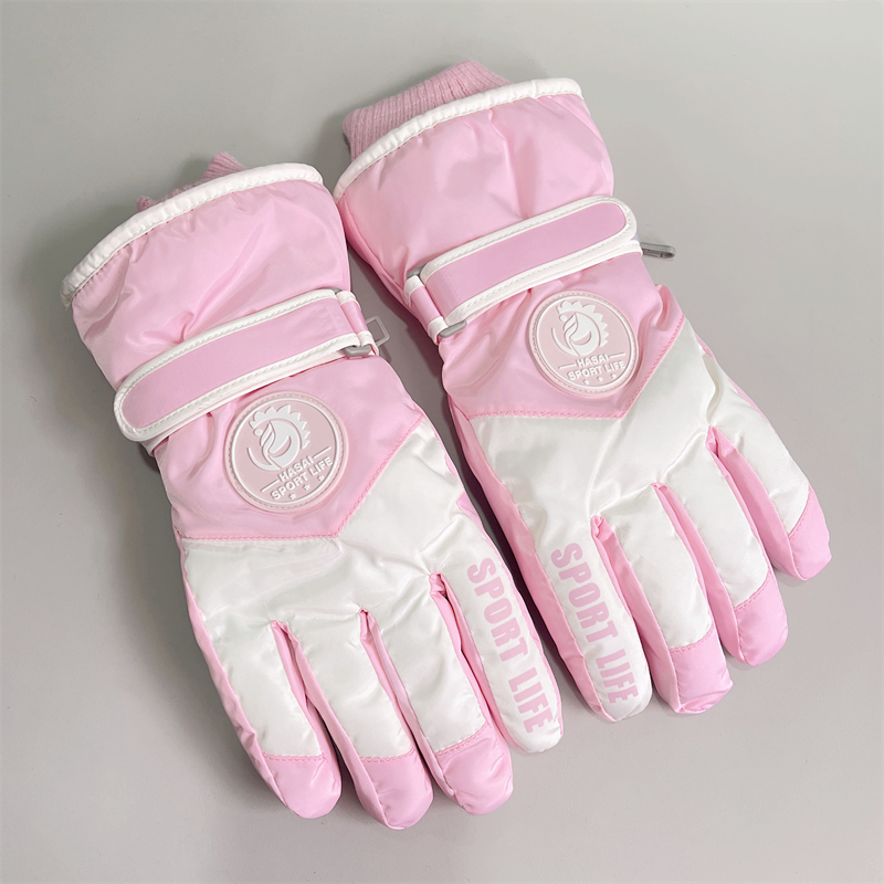 Couple style ski gloves women in winter, warm cold resistant with thick velvet anti freezing touch screen, electric_voghion.com
