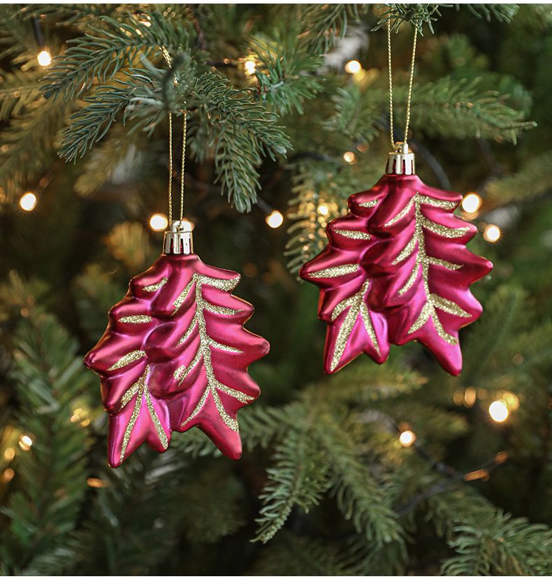 Ensemble de 18 décorations de Noël en plastique métallisé or rose – Décorations à suspendre pour sapin, couronne et décoration de table de fêtes_voghion.com