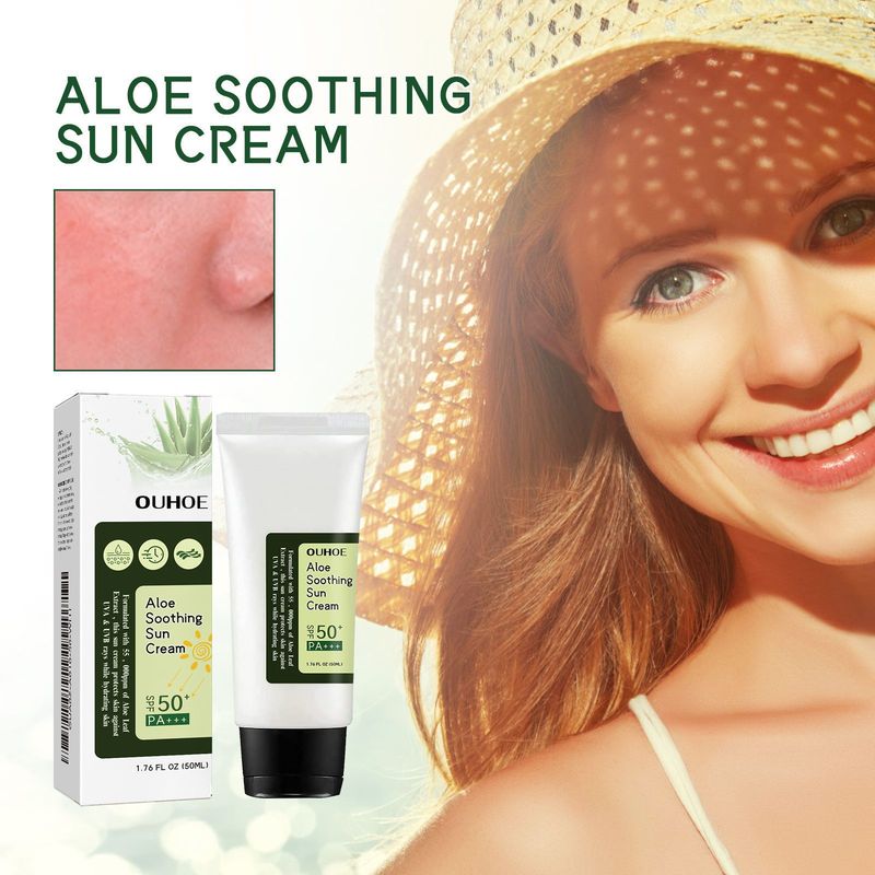 Aloe vera UV-szűrős, könnyű és frissítő, nem zsíros hidratáló védőkrém_voghion.com