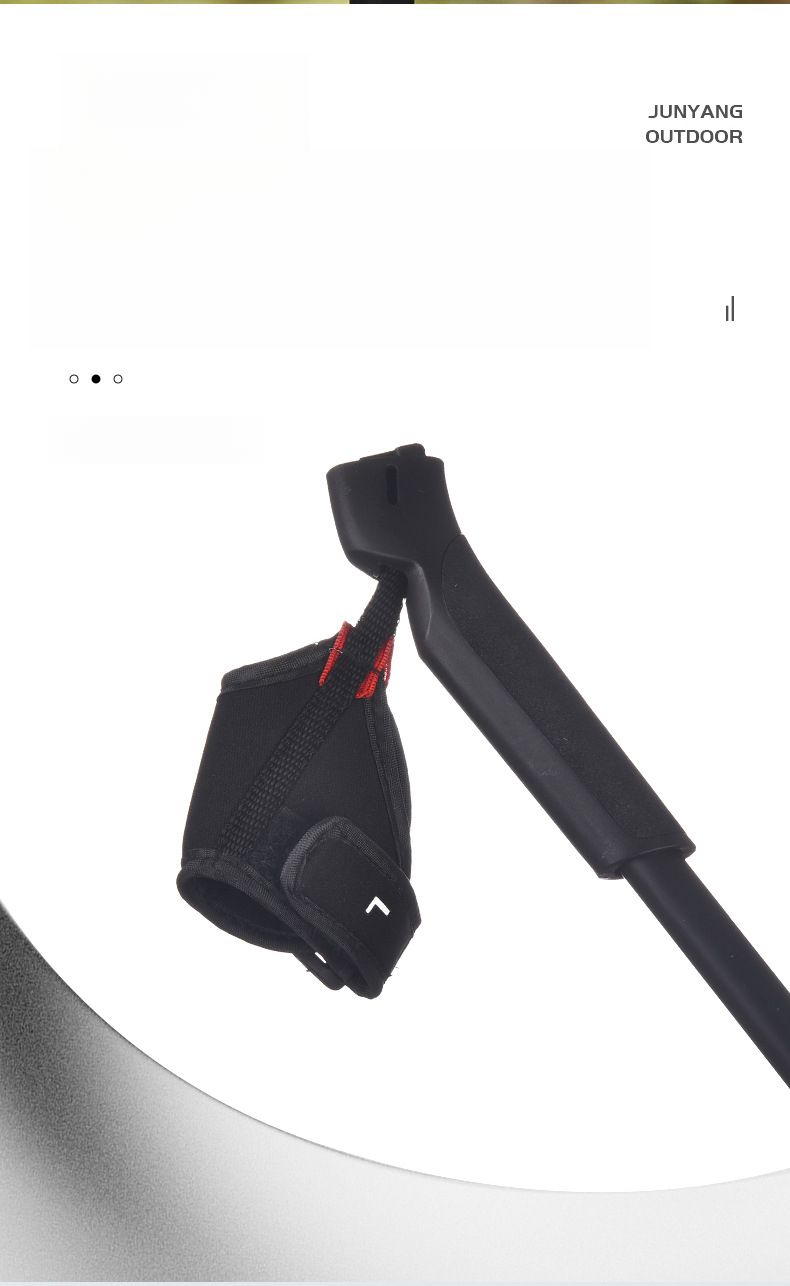 Two-Section Aluminum Alloy Double Board Snow Cane Multi-Functional Ski Portable Climbing Shock-Absorbing Walking Stick_voghion.com