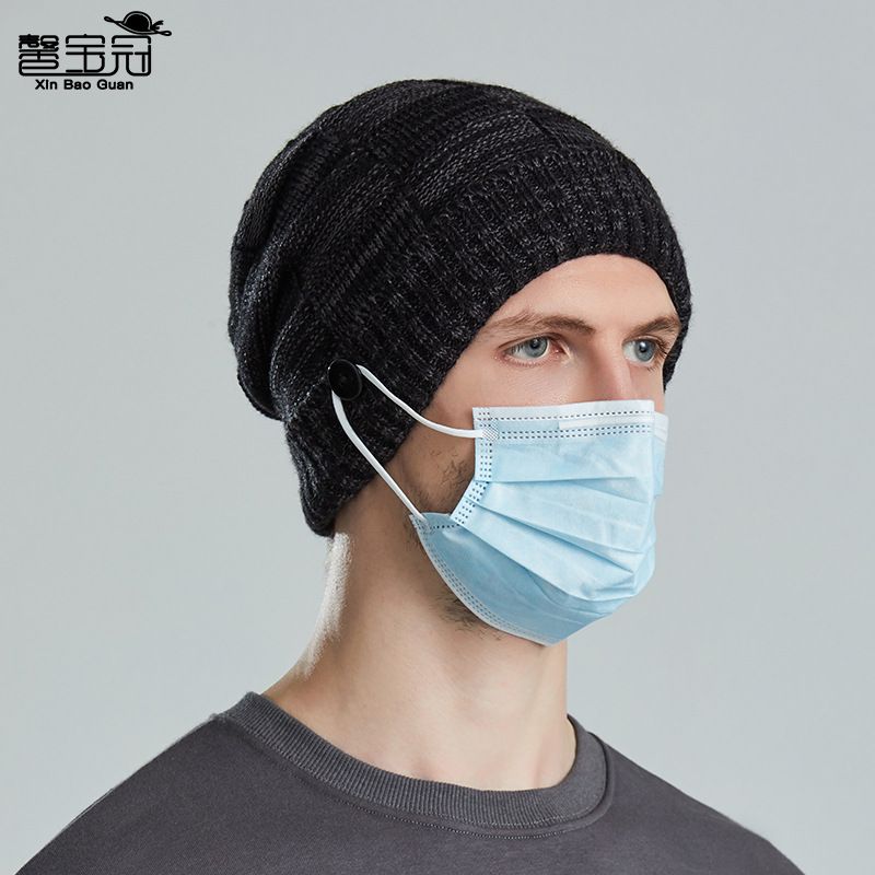 9127 Cappello da donna in lana con risvolto lavorato a maglia, stile autunno inverno, da appendere, in colori misti_voghion.com