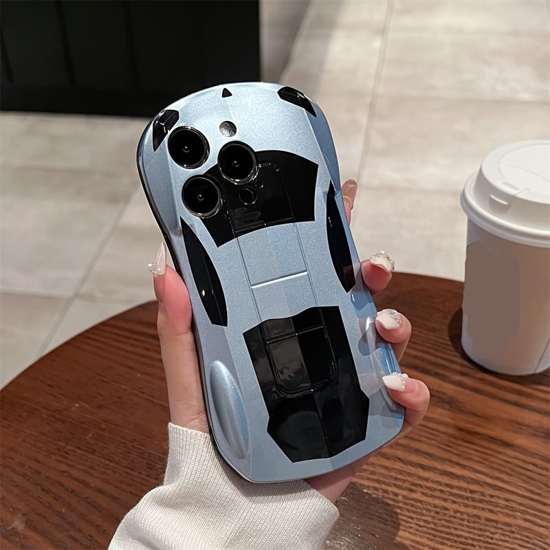 Funda de teléfono de TPU suave con diseño de coche deportivo 3D: funda protectora, elegante y a prueba de golpes, compatible con iPhone 15, 14, 13, 12, 11 Pro Max_voghion.com