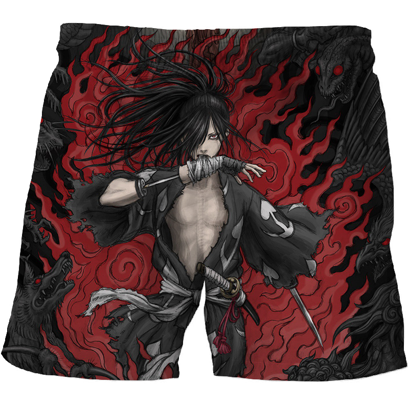 Hommes 2023 été 3D imprimé poisson motif décontracté natation plage surdimensionné adulte maillot de bain plage court_voghion.com