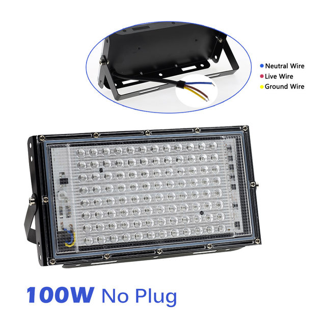 50W 100W 150W LED UV luces negras escenario luz ultravioleta efecto de inundación para Halloween baile de Navidad DJ discoteca fiesta Bar_voghion.com