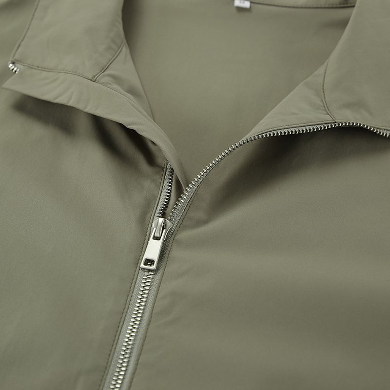 Mode Grau Sport Windbreaker Set 2025 Frühling Lose Jacke Shorts Zweiteilige Design Sinn für Damenbekleidung_voghion.com