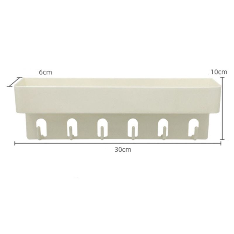 3Pcs Multifunctional Wall Shelf Organizer Wall Mounted Seasoning Storage Rack Perforation-free Installati Vanity Storage Rack_voghion.com