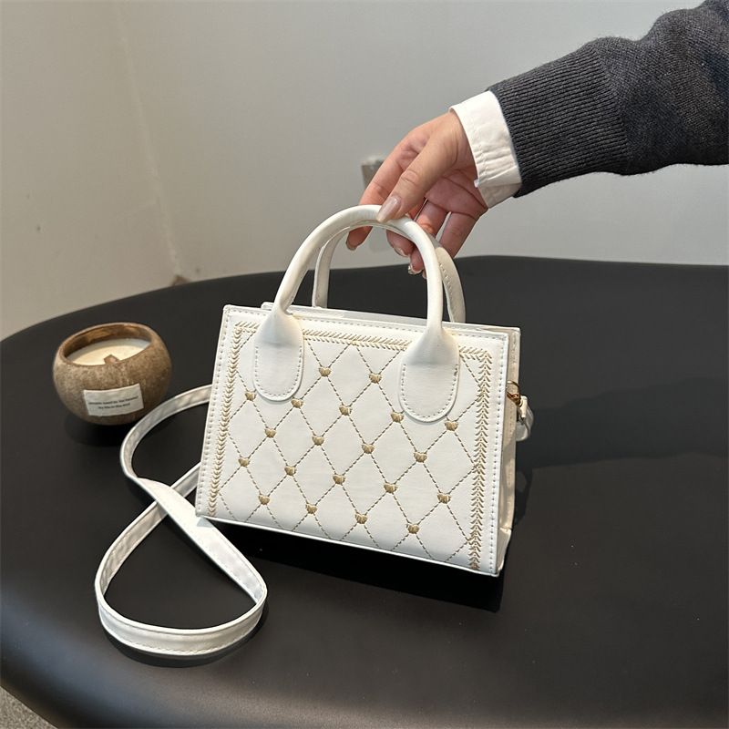 Kleine vierkante 2025 lente zomer nieuwe schoudertas eenvoudige mode crossbody handtas voor vrouwen_voghion.com