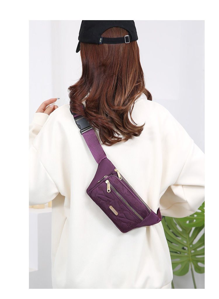 Shoulder Bag Chest Pack Large Capacity Women's Chest Bag Fashion Trend Fanny Pack Oxford Cloth Shoulder Bag Crossbody Phone Bag_voghion.com