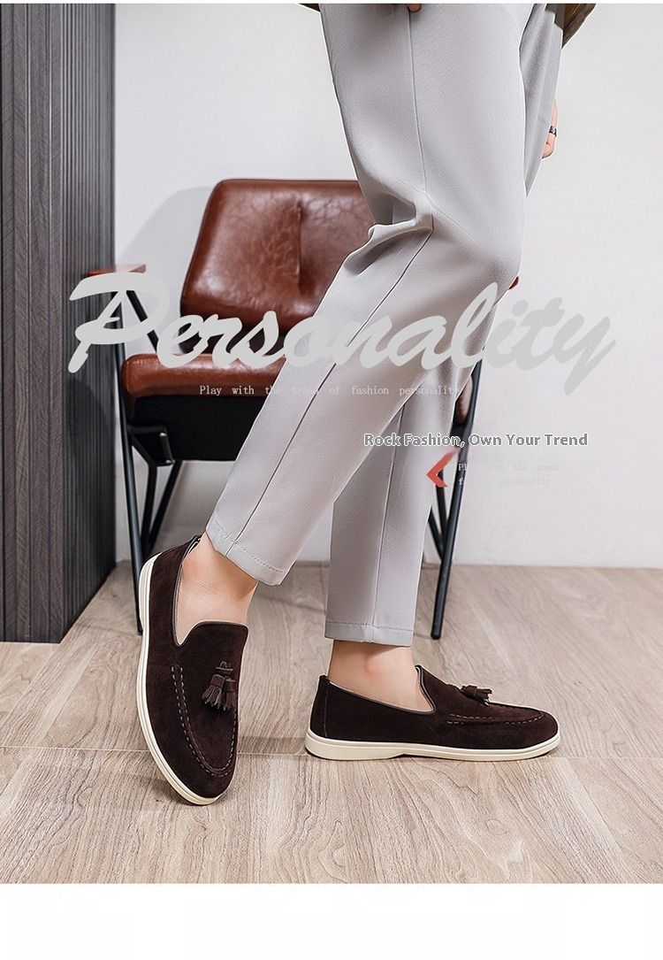 2025 New Casual Loafers For Men British Style Slip-On Moccasins Breathable Comfortable Versatile Soft Sole_voghion.com