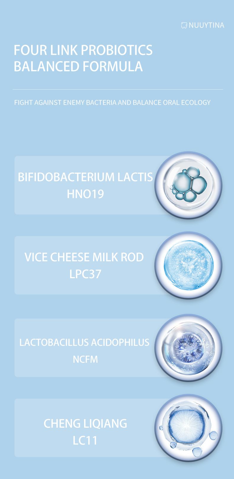 Toothpaste Probiotic Toothpaste 120g Whitening Push Type Upright Bioactive Glass Breath Fresh Mint_voghion.com